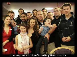Harlequins visit the Shooting Star Hospice
